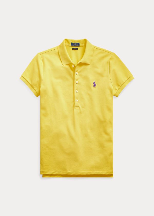 Camisa Polo Polo Ralph Lauren Slim Fit Stretch Mulher 16370-REKD